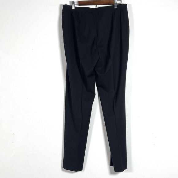 Lafayette 148 New York Bleeker Wool Pants Women Sz 12 Black Classic Trousers EUC - Picture 4 of 14
